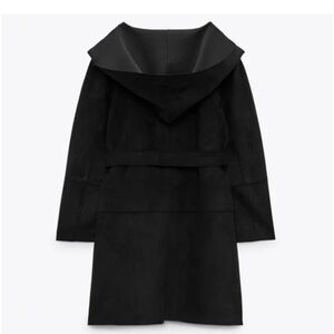 Zara Black Jacket with Hood